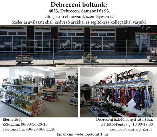 Debreceni üzletünk elérhetőségei
